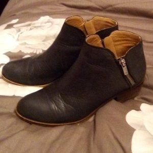 Lucky Brand Burklee Leather Boots Booties Sz. 7